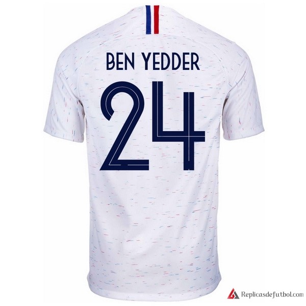 Camiseta Seleccion Francia Segunda equipación Ben Yedder 2018 Blanco